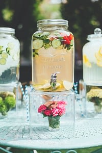 Bebida refrescante para las bodas